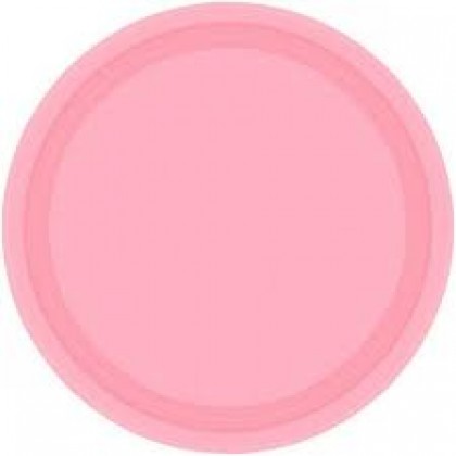 9" Plastic Plates - New Pink