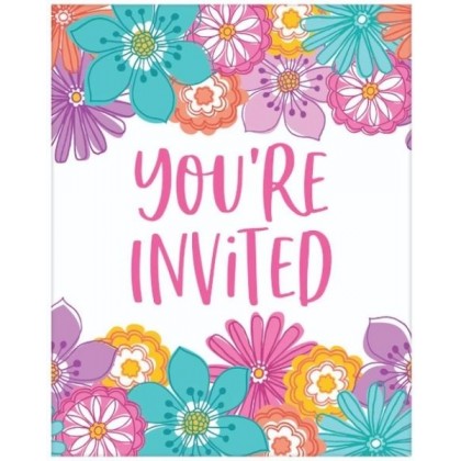 Pretty Petals Birthday Postcard Invitations