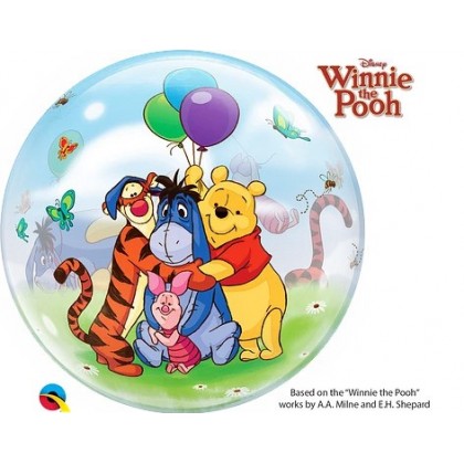 Q 22" Winnie The Pooh And Friends Bubble Balloon