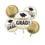 P75 Congrats Grad Gold Glitter Bouquet