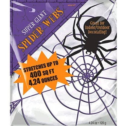 Super Giant White Polyester Spider Webs