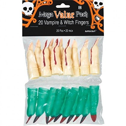 Witch and Vampire Plastic Finger