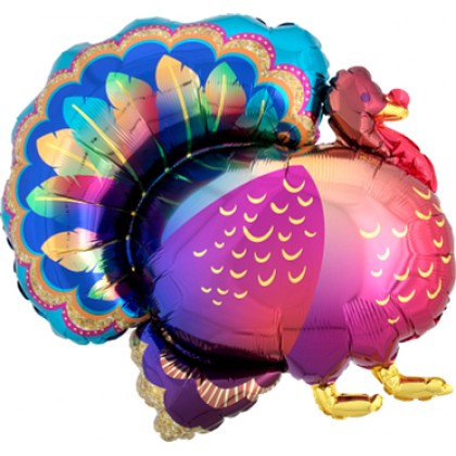 P35 LRG SHP XL GLITTER TURKEY