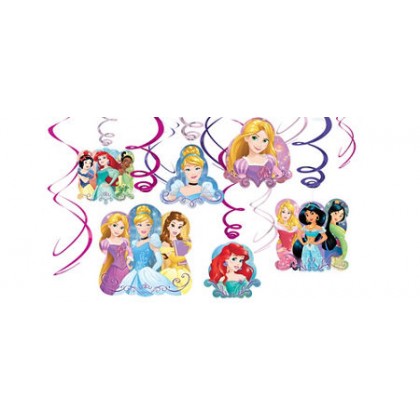 Disney Princess Dream Big Value Pack Foil Swirl Decorations