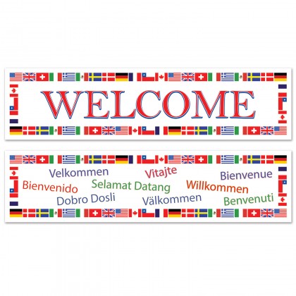 International Flag Welcome Banners