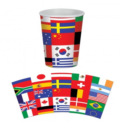International Flag Beverage Cups