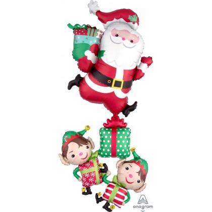 P70 61" Christmas Characters Stacker Giant Multi-Balloon