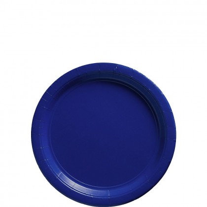 Paper Plates 7 in Bright royal Blue