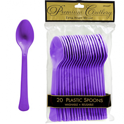 Plastic Spoon - New Purple