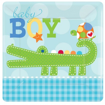 Ahoy Baby 7" Square Plate