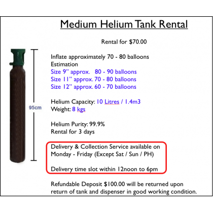 Medium Helium Tank