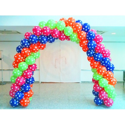 Spiral Arch (Printed Balloons)