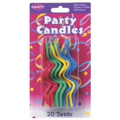 Twists-Primary-20 Pkg Candle