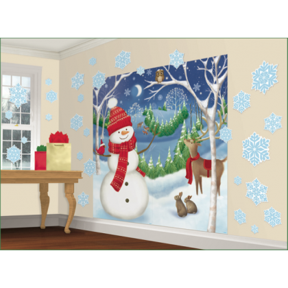 Winter Friends Scene Setters® Mega Value Wall Decorating Kit