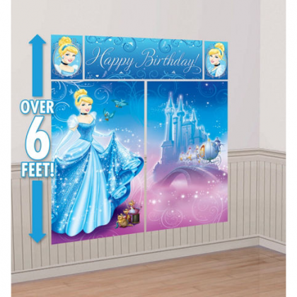 ©Disney Cinderella Scene Setters® Wall Dec. Kit - Plastic