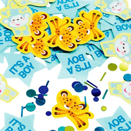 Fisher-Price™ Baby Confetti Value Pack - Paper & Foil - It's A Boy