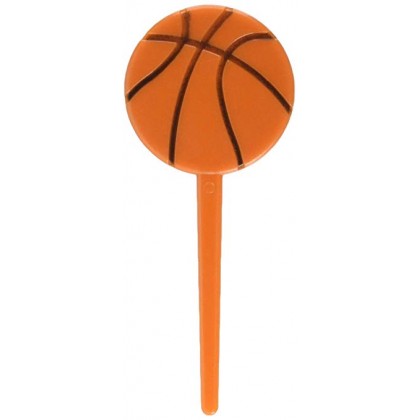 3"H x 1 1/4"W x 1/8"D Basketball Picks - Plastic
