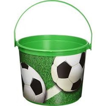 4 1/2" x 6 1/4" Dia. Soccer Bucket - Plastic