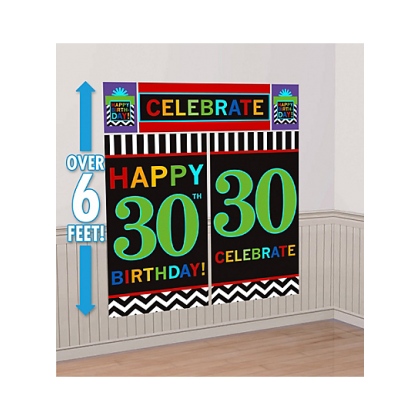 30th Celebration Scene Setters® Wall Decorating Kits