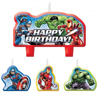 Marvel Epic Avengers Birthday Candle Set