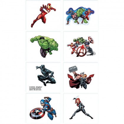 Marvel Epic Avengers Tattoo Favors