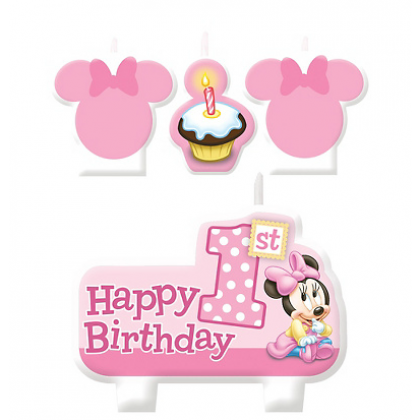 ©Disney Minnie's 1st Birthday Candle Set