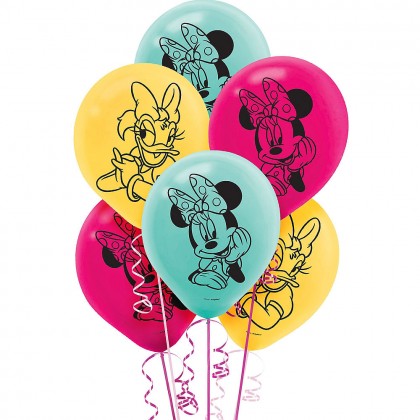 ©Disney Minnie Mouse Happy Helpers Printed Balloons - Latex Asst. Colors
