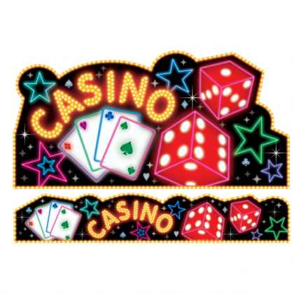 Place Your Bets Casino Giant Cutout & Banner Set