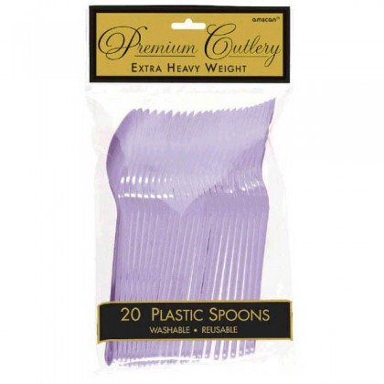 Plastic Spoons - Lavender