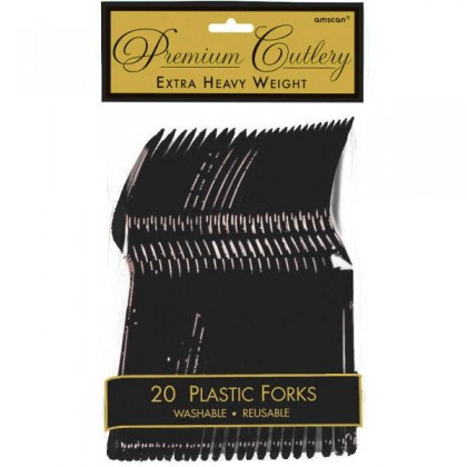 Plastic Forks - Jet Black
