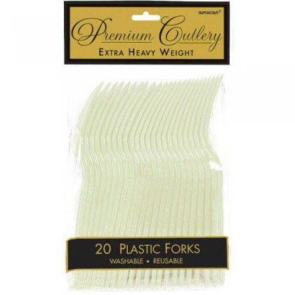 Plastic Forks - Leaf Green
