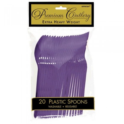 Plastic Spoons - Purple
