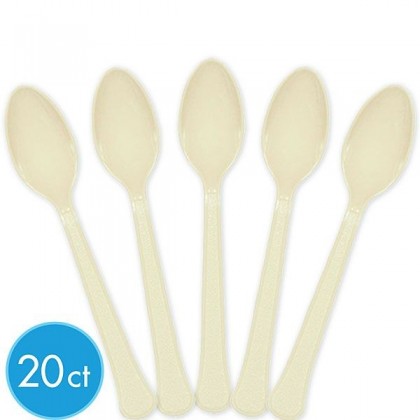 Plastic Spoons - Vanilla Creme