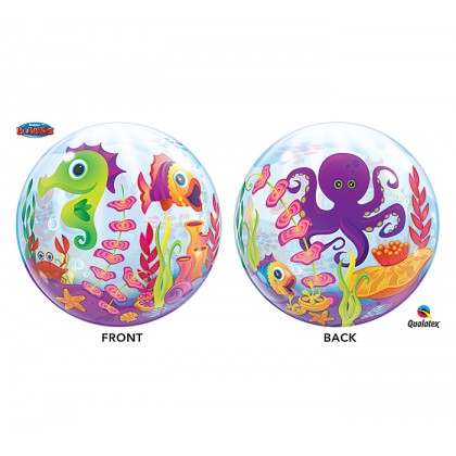 Q 22" UnderWater Sea Animals Bubble Balloon