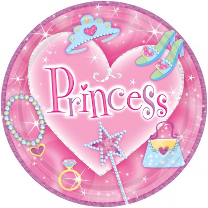 Princess Prismatic Round Plates, 9"