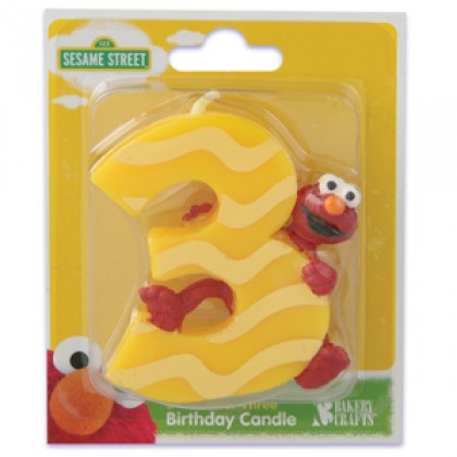 Sesame #3 Elmo Candle