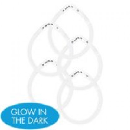 8" Glow Sticks White