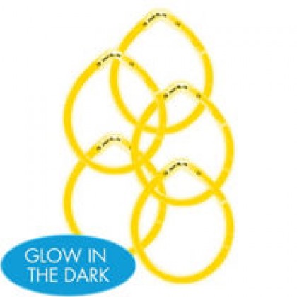 8" Glow Sticks Yellow