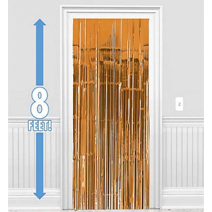 Metallic Curtains - Orange Peel