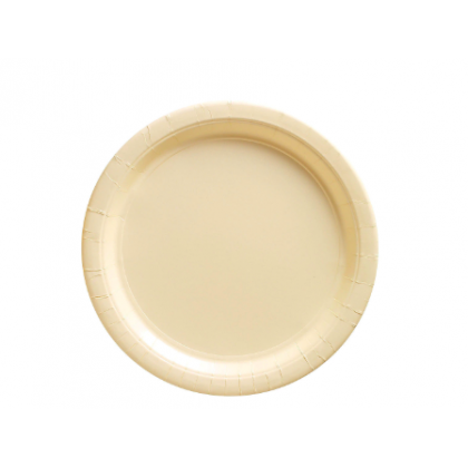 Vanilla Crème Plates , 9" - Paper