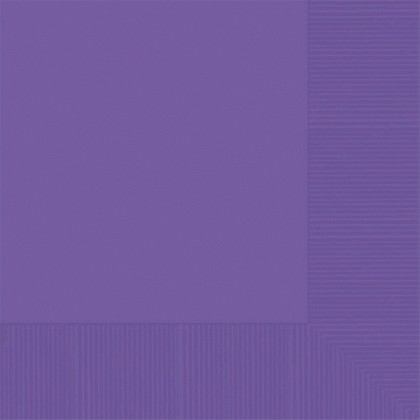 Purple 2-Ply Beverage Napkins - Paper