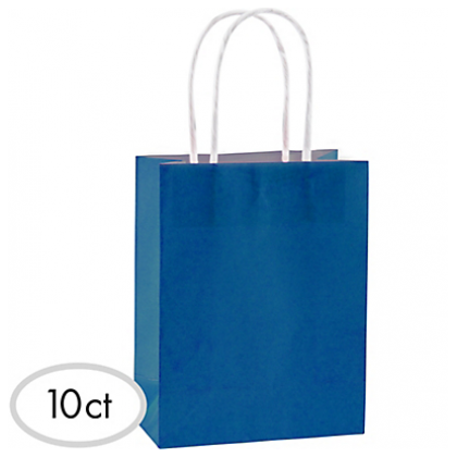 8 1/2"H x 5 1/4"W x 3 1/4"D Cub Bags Value Pack Bright Royal Blue
