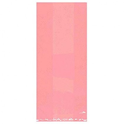 9 1/2"H x 4"W x 2"D Cello Party Bags NEW PINK (Small)