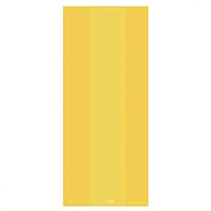 9 1/2"H x 4"W x 2"D Cello Party Bags SUNSHINE YELLOW (Small)