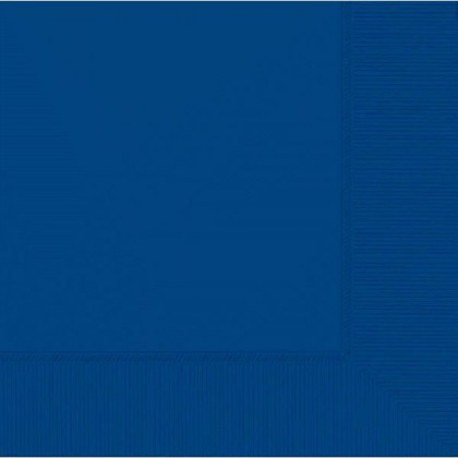 Bright Royal Blue 2-Ply Luncheon Napkins - Paper