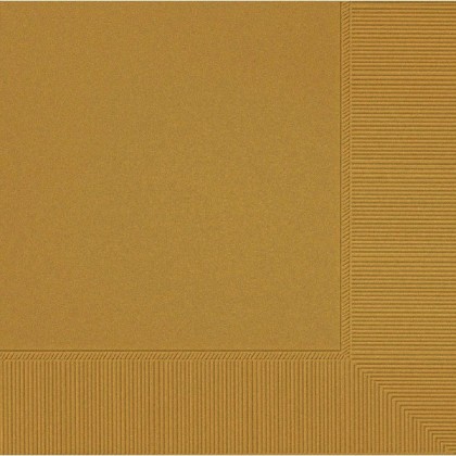 Gold 2-Ply Luncheon Napkins - Paper