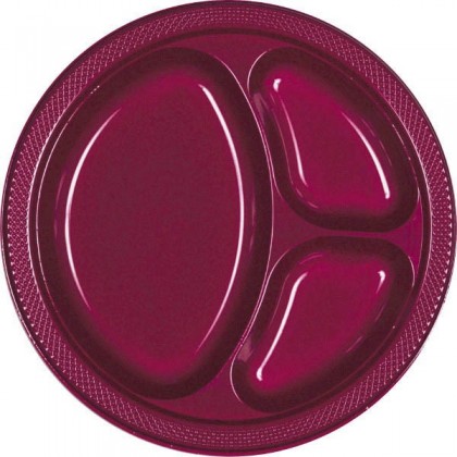 Berry Festive Occasion® Plastic Tableware Divded Plate, 10 1/4"