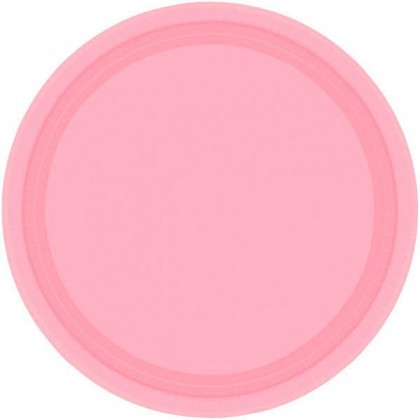 New Pink Festive Occasion® Plastic Tableware Plate, 9"