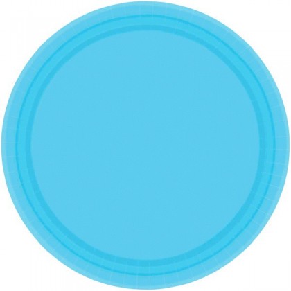Caribbean Blue Festive Occasion® Plastic Tableware Plate, 9"