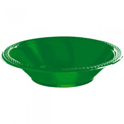 Festive Green Festive Occasion® Plastic Tableware Bowls, 12 oz.